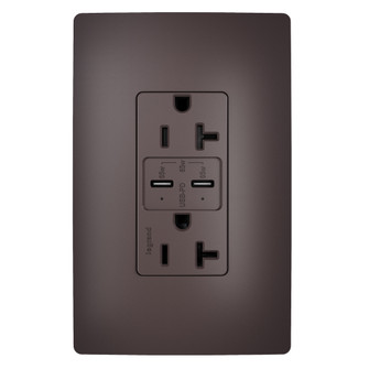 radiant 65W Commercial USB Outlet, Type C, 20A, Tamper-Resistant in Brown (246|TR20USBPD65)