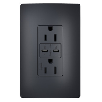 radiant 65W USB Outlet, Type C, 15A, Tamper-Resistant in Graphite (246|R26USBPD65GCC6)