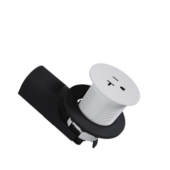 radiant Single Kitchen Countertop Outlet TR 20A 125V in White (246|CP498TR20W)