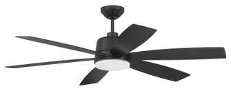 Hogan 54'' Indoor Ceiling fan no Wifi 54'' Ceiling Fan in Flat Black (46|HGN54FB6-NWF)