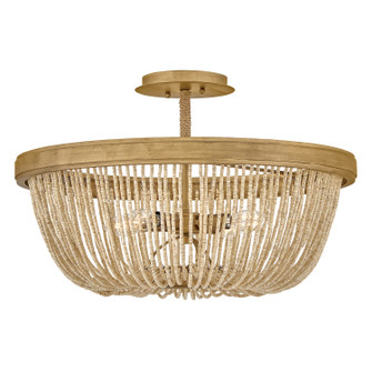 Tula LED Semi-Flush Mount in Burnished Gold (13|48613BNG)