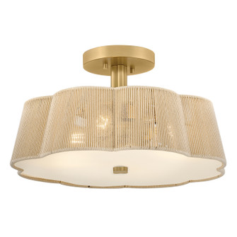 Sasha LED Semi-Flush Mount in Lacquered Brass (13|48583LCB)