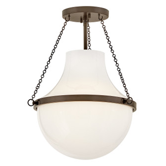 Collins LED Semi-Flush Mount in Heritage Bronze (13|46891HZ)