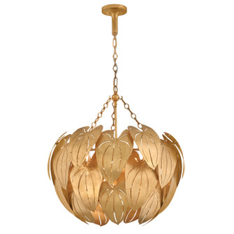 Camille LED Chandelier in Distressed Brass (138|FR47165DA)
