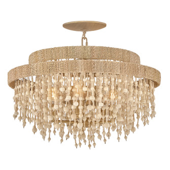 Freya LED Semi Flush Mount in Burnished Gold (138|FR47003BNG)
