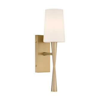 Trenton One Light Wall Sconce in Aged Brass (60|TRE-221-OP-AG)