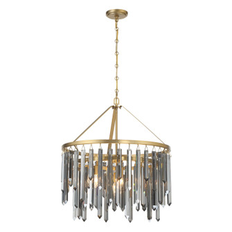 Gemma Seven Light Chandelier in Modern Gold (60|GEM-7004-MG-SS)