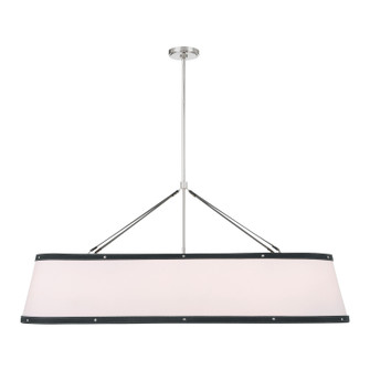 Callahan Six Light Chandelier in Polished Nickel (60|CAL-2407-PN)