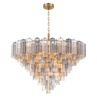 Addis 28 Light Chandelier in Aged Brass (60|ADD-327-AG-AU)