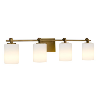 Morris Four Light Vanity in Weathered Brass (10|MORR8632WS)