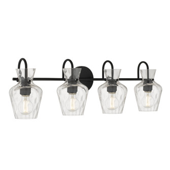 Hollis Four Light Vanity in Matte Black (10|HLL8630MBK)