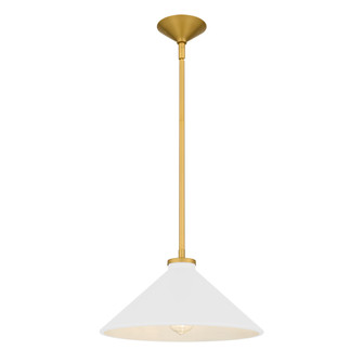 Bradbury One Light Pendant in Brushed Gold (10|BRADW1814BRG)
