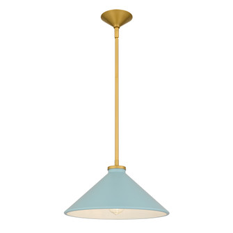 Bradbury One Light Pendant in Brushed Gold (10|BRADB1814BRG)