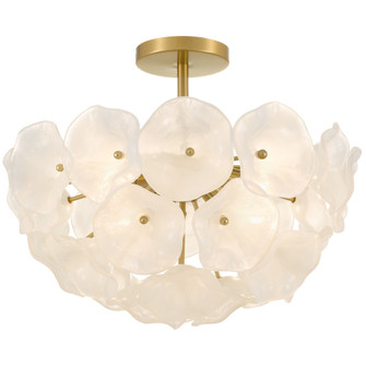 Audrey Four Light Semi-Flush Mount in Brushed Gold (10|AUD1718BRG)