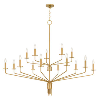 Alexander 15 Light Chandelier in Brushed Gold (10|ALEX5055BRG)