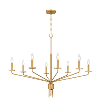 Alexander Eight Light Chandelier in Brushed Gold (10|ALEX5040BRG)