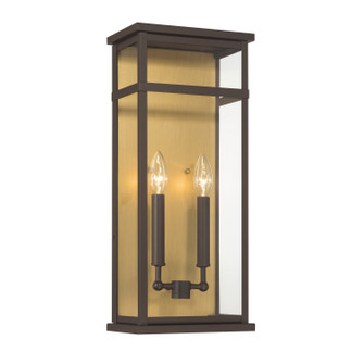Briarlane Two Light Outdoor Wall Sconce in Painted Legacy Brass (7|78402-886)