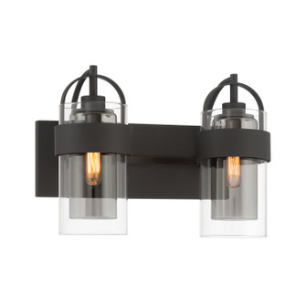 Ravik Two Light Vanity in Dark Matte Black (7|1912-899)