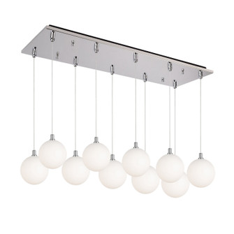 Bolla LED Pendant in Chrome/Opal Glass (347|MP3106CHOP-10)