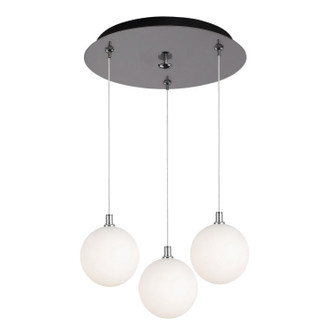 Bolla LED Pendant in Chrome/Opal Glass (347|MP3106CHOP-03)