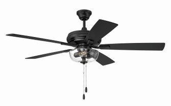 EOS 2 Light Clear Bowl 52'' Ceiling Fan 52'' Ceiling Fan in Flat Black (46|ECF201FB5-FBGW)