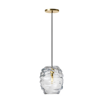 Audra One Light Pendant in Hand-Rubbed Antique Brass (182|SLPD865HABCG)