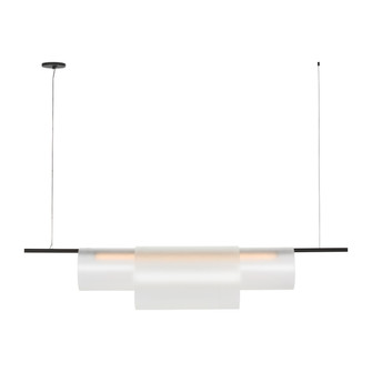 Trace LED Linear Chandelier in Nightshade Black (182|PBLS80627BEG)