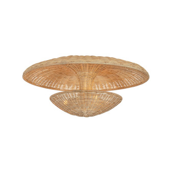 Draco Three Light Semi Flush Mount in Bronze Leaf (67|C6222-BRL)