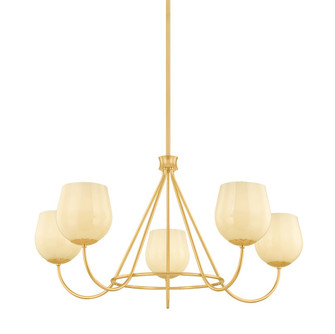 Genevieve One Light Chandelier in Aged Brass (428|H1106805-AGB)