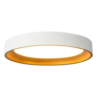 Nix LED Flush Mount in White/Gold (347|FM0702609WHGD)