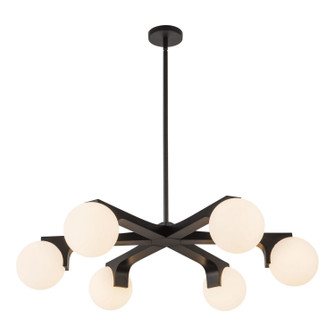 Briar Six Light Chandelier in Black (347|CH11537-BK)