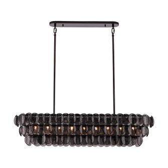 Uroko Nine Light Linear Pendant in Black Nickel (33|524661BN)