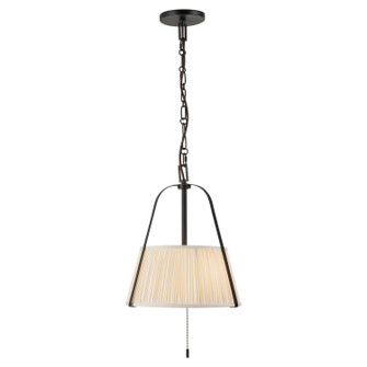 Scout Two Light Pendant in Matte Black/White Linen (452|PD675213MBWL)