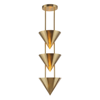 Versus Three Light Pendant in Patina Brass (452|PD341328PTB)