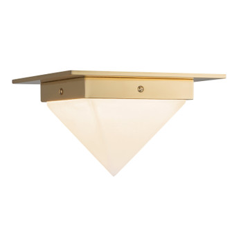 Mineral One Light Flush Mount in Patina Brass/Alabaster (452|FM345084PTBAR)