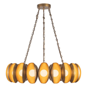 Cortez LED Chandelier in Vintage Brass (452|CH305737VB)