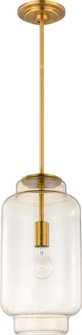 Nodier One Light Pendant in Burnished Brass/Burnished Brass (454|LXP1061BBS)