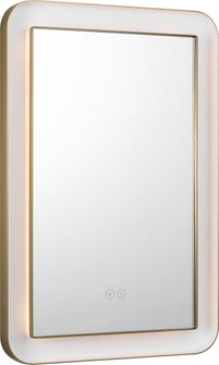 Chopin LED Mirror in Burnished Brass/Burnished Brass (454|KSMRIL107BBS)