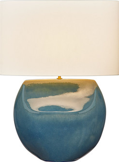 Pente One Light Table Lamp in Deep Ocean Crackle | Deep Ocean Crackle (454|HT1161DOC)