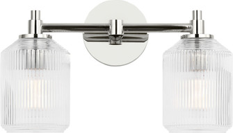 Barstow Two Light Bath in Polished Nickel/Polished Nickel (454|CV1092PN)