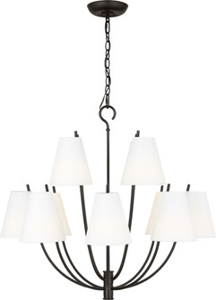Marina 12 Light Chandelier in Aged Iron | Aged Iron (454|CC18312AI)