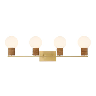 Jarrell Four Light Bathroom Vanity in Warm Brass (51|8-4081-4-322)