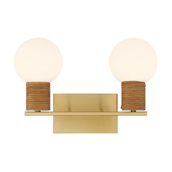 Jarrell Two Light Bathroom Vanity in Warm Brass (51|8-4081-2-322)