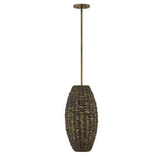 Tierra Brisa One Light Pendant in Riviera Brass (51|7-8416-1-220)