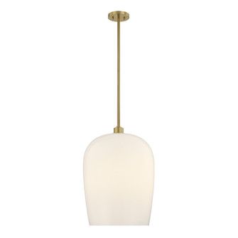 Livingston One Light Pendant in Warm Brass (51|7-7209-1-322)