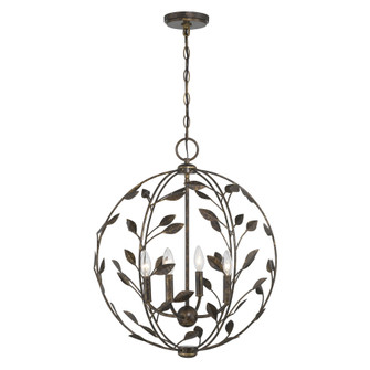 Laska Four Light Pendant in Enchanted Bronze (51|7-6704-4-334)