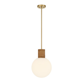 Jarrell One Light Pendant in Warm Brass (51|7-4082-1-322)