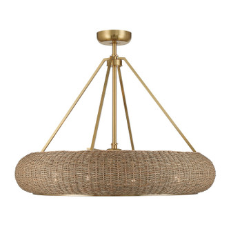 Gaia Four Light Fan D'Lier in Warm Brass (51|40-FD-8302-322)