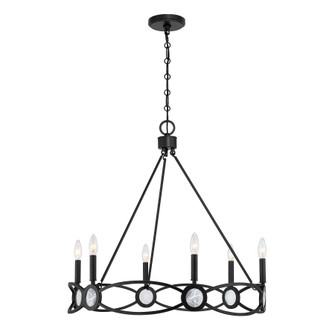Minette Six Light Chandelier in Matte Black (51|1-4101-6-89)