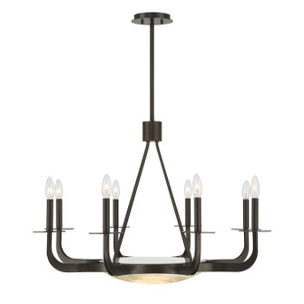 Salford Nine Light Chandelier in Mediterranean Bronze (51|1-1487-9-15)